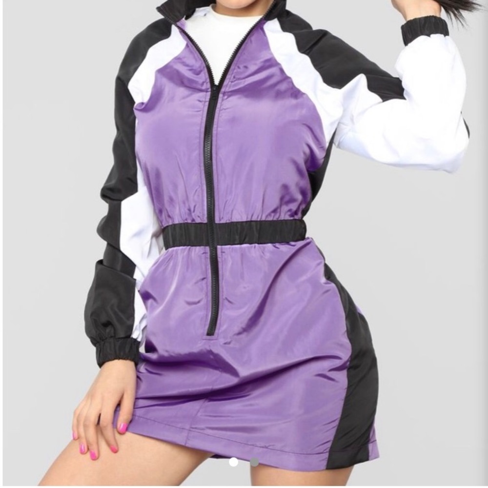 Fashion Nova windbreaker dress